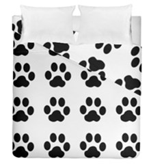 Claw Black Foot Chat Paw Animals Duvet Cover Double Side (queen Size) by Mariart