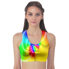 Complex Orange Red Pink Hole Yellow Green Blue Sports Bra by Mariart