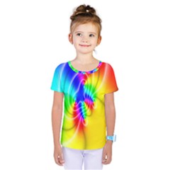 Complex Orange Red Pink Hole Yellow Green Blue Kids  One Piece Tee