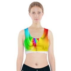 Complex Orange Red Pink Hole Yellow Green Blue Sports Bra With Pocket by Mariart