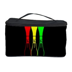 Lamp Colors Green Yellow Red Black Cosmetic Storage Case by Mariart