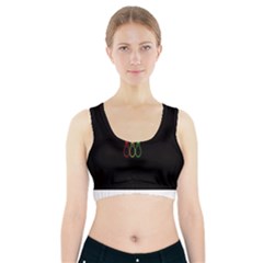 Lamp Colors Green Yellow Red Black Sports Bra With Pocket by Mariart