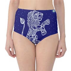 Leo Zodiac Star High-waist Bikini Bottoms