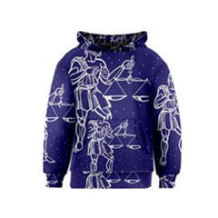 Libra Zodiac Star Kids  Pullover Hoodie by Mariart