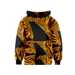 Hole Gold Black Space Kids  Pullover Hoodie