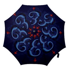 Marquis Love Dope Lettering Blue Red Alphabet E Hook Handle Umbrellas (large) by Mariart