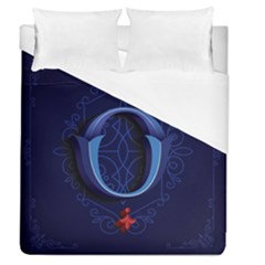 Marquis Love Dope Lettering Blue Red Alphabet O Duvet Cover (queen Size) by Mariart