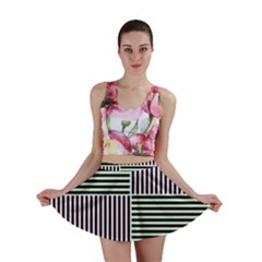 Mccollough Test Image Colour Effec Line Mini Skirt