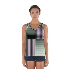 Mccollough Test Image Colour Effec Line Women s Sport Tank Top 