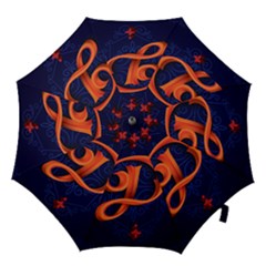 Marquis Love Dope Lettering Blue Red Orange Alphabet P Hook Handle Umbrellas (medium) by Mariart