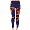 Marquis Love Dope Lettering Blue Red Orange Alphabet P Leggings  View1