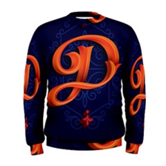 Marquis Love Dope Lettering Blue Red Orange Alphabet P Men s Sweatshirt