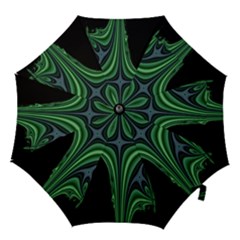 Line Light Star Green Black Space Hook Handle Umbrellas (small)