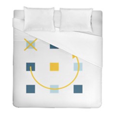 Plaid Arrow Yellow Blue Key Duvet Cover (full/ Double Size) by Mariart