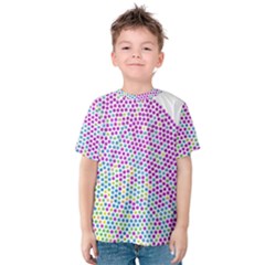 Japanese Name Circle Purple Yellow Green Red Blue Color Rainbow Kids  Cotton Tee