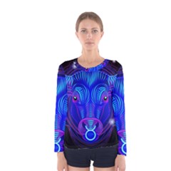 Sign Taurus Zodiac Women s Long Sleeve Tee