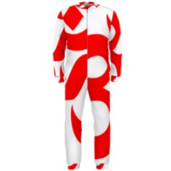 Hindu Om Symbol (red) Onepiece Jumpsuit (men)  by abbeyz71