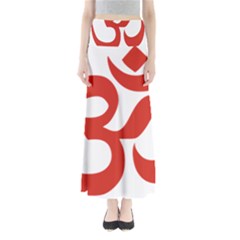Hindu Om Symbol (red) Maxi Skirts by abbeyz71
