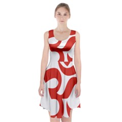 Hindu Om Symbol (red) Racerback Midi Dress by abbeyz71