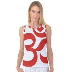 Hindu Om Symbol (red) Women s Basketball Tank Top