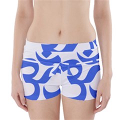 Hindu Om Symbol (royal Blue) Boyleg Bikini Wrap Bottoms by abbeyz71