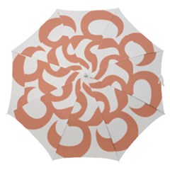 Hindu Om Symbol (Salmon) Straight Umbrellas