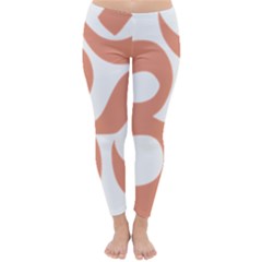 Hindu Om Symbol (Salmon) Classic Winter Leggings