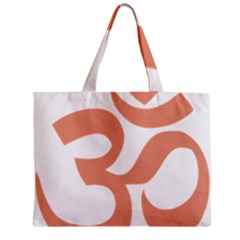 Hindu Om Symbol (Salmon) Zipper Mini Tote Bag