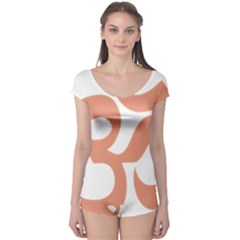 Hindu Om Symbol (Salmon) Boyleg Leotard 