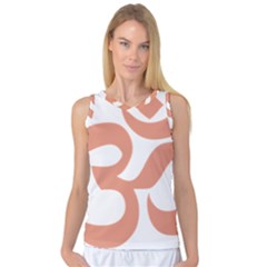 Hindu Om Symbol (Salmon) Women s Basketball Tank Top