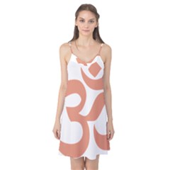 Hindu Om Symbol (Salmon) Camis Nightgown