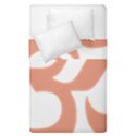 Hindu Om Symbol (Salmon) Duvet Cover Double Side (Single Size) View1