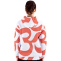 Hindu Om Symbol (Peach) Women s Zipper Hoodie View2