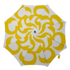 Hindu Om Symbol (yellow) Hook Handle Umbrellas (small)