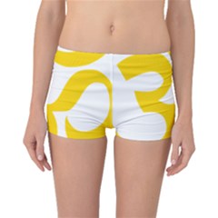 Hindu Om Symbol (yellow) Boyleg Bikini Bottoms by abbeyz71