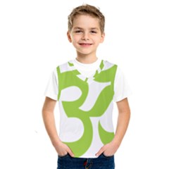 Hindu Om Symbol (lime Green) Kids  Sportswear by abbeyz71