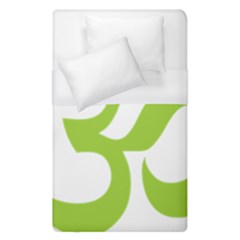 Hindu Om Symbol (lime Green) Duvet Cover (single Size) by abbeyz71