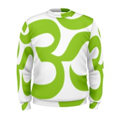 Hindu Om Symbol (lime Green) Men s Sweatshirt by abbeyz71