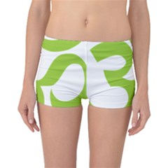 Hindu Om Symbol (lime Green) Boyleg Bikini Bottoms by abbeyz71