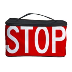 Stop Sign Cosmetic Storage Case by Valentinaart