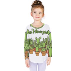 Cactus - Dont be a prick Kids  Long Sleeve Tee