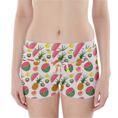Fruits Pattern Boyleg Bikini Wrap Bottoms