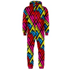 Hert Graffiti Pattern Hooded Jumpsuit (men)  by Nexatart