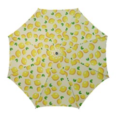Lemons Pattern Golf Umbrellas by Nexatart