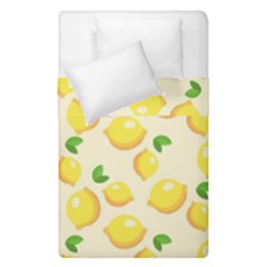 Lemons Pattern Duvet Cover Double Side (single Size) by Nexatart