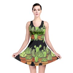 Cactus - Dont Be A Prick Reversible Skater Dress by Valentinaart