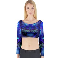 Sign Leo Zodiac Long Sleeve Crop Top