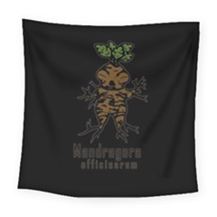 Mandrake Plant Square Tapestry (large) by Valentinaart