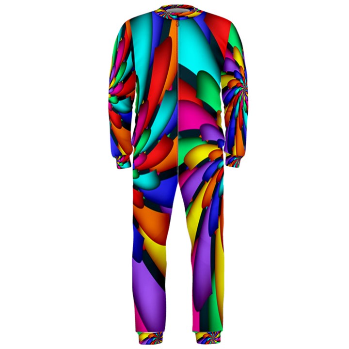 Star Flower Color Rainbow OnePiece Jumpsuit (Men) 