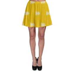 Waveform Disco Wahlin Retina White Yellow Skater Skirt